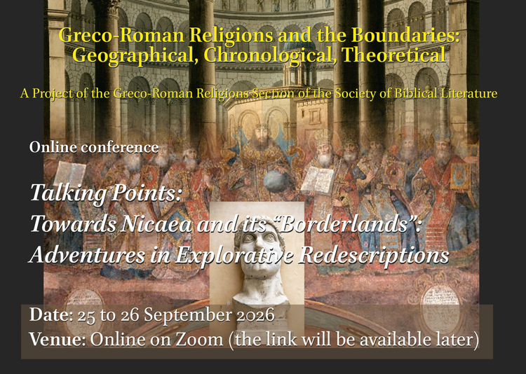 Virtual Conference –– Toward Nicaea and its "Borderlands:" Adventures in Explorative Redescriptors